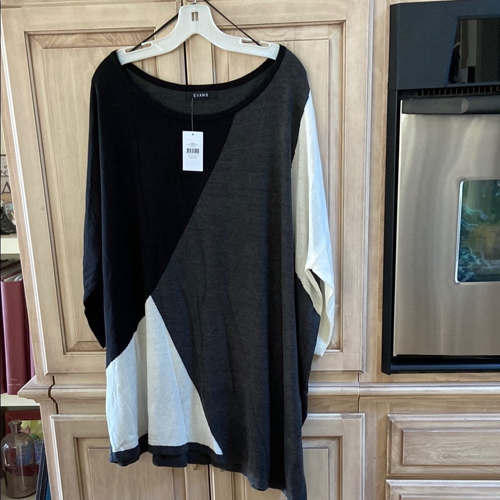 Evans sz 26/28 Jumper colour block nwt sweater